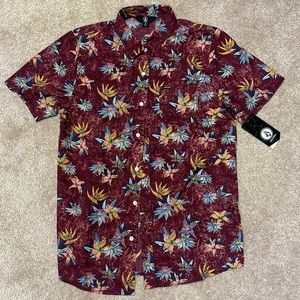 Volcom Short sleeve Floral Trippy Button down